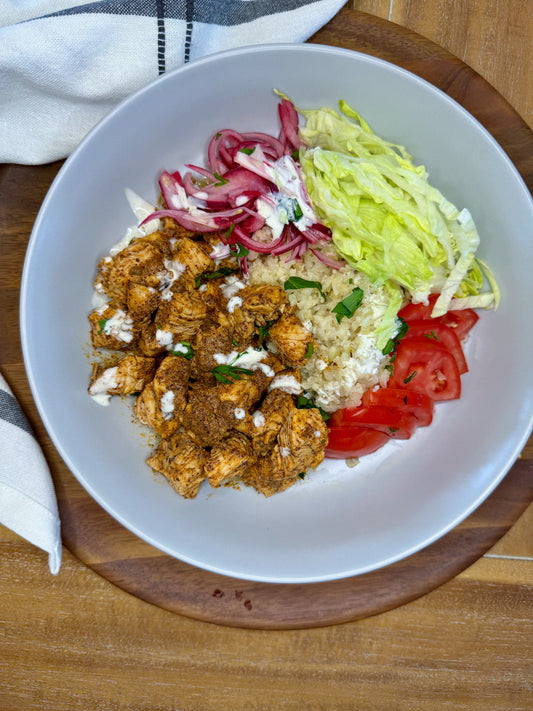 Middle Eastern Chicken and Rice Bowl (GF)
