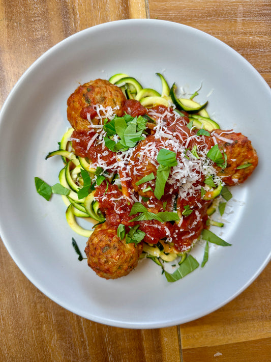 Organic Turkey Meatballs & Zoodles (GF)