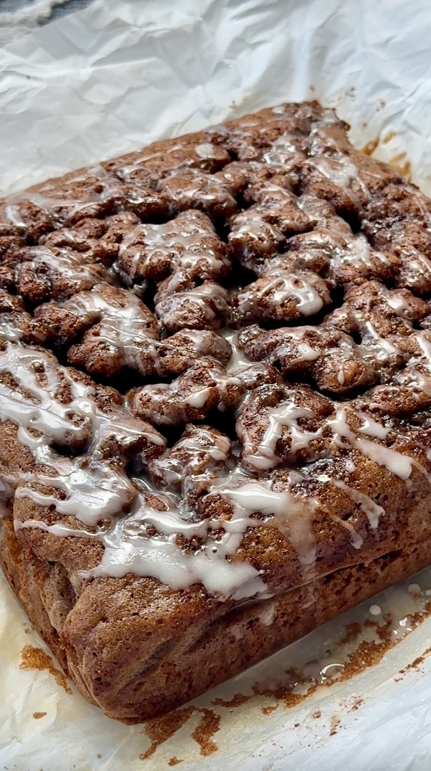 Cinnamon Roll Date Cake (GF, DF)